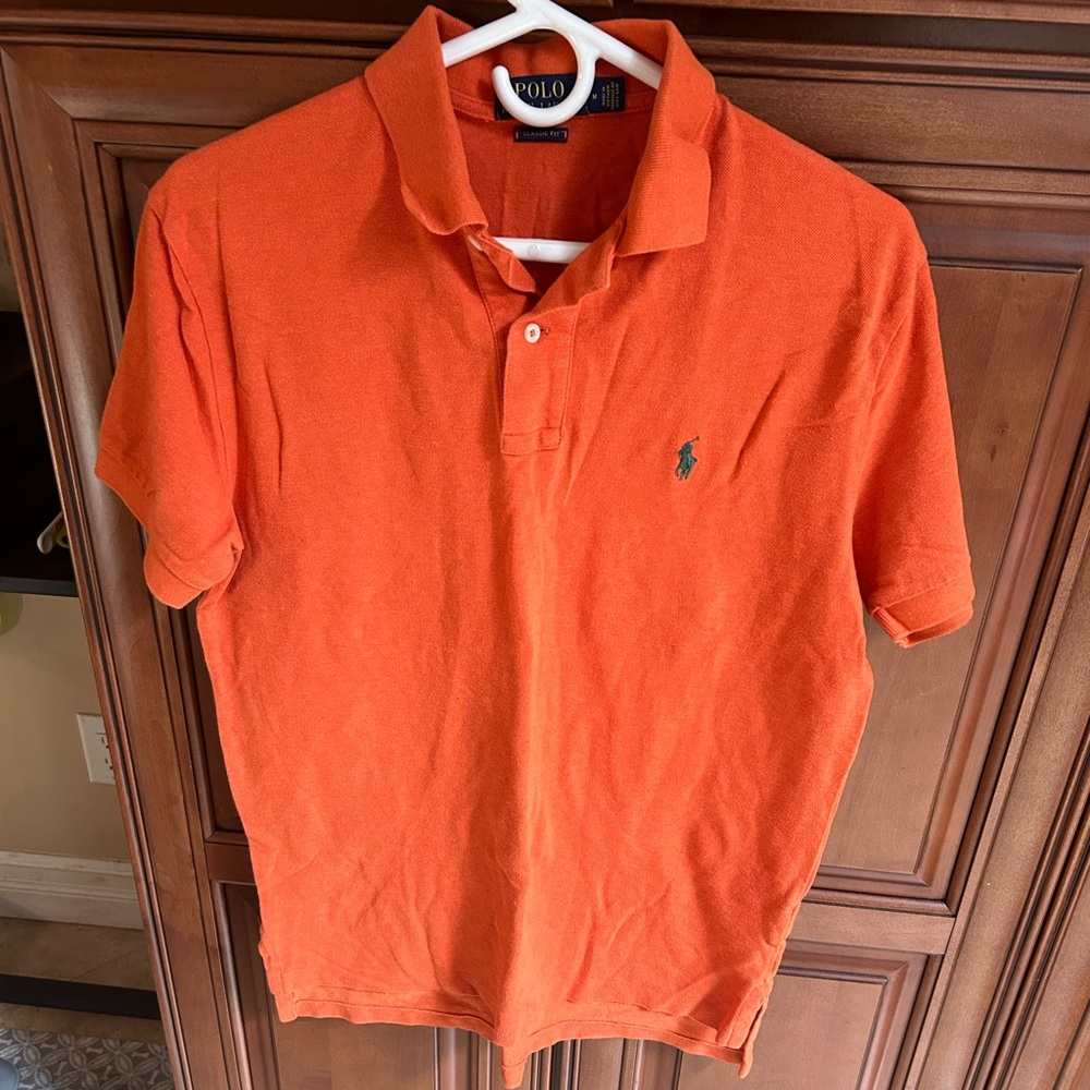 Polo by Ralph Lauren Men's Bright Orange Polo Shirt